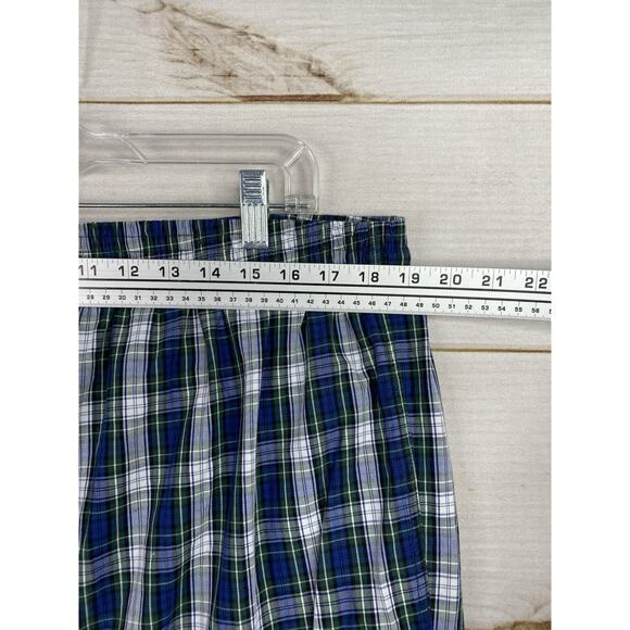 Brooks Brothers Pajamas Set Mens XL Blue Green Plaid All Cotton Pocket Button Up - Picture 7 of 11